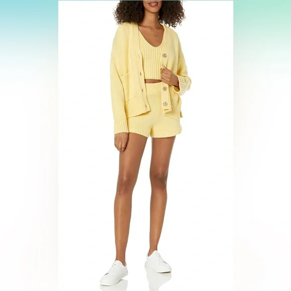 NWT The Drop Women's Adrienne Pull-on Sweater Knit Short - Butter - Picture 4 of 4